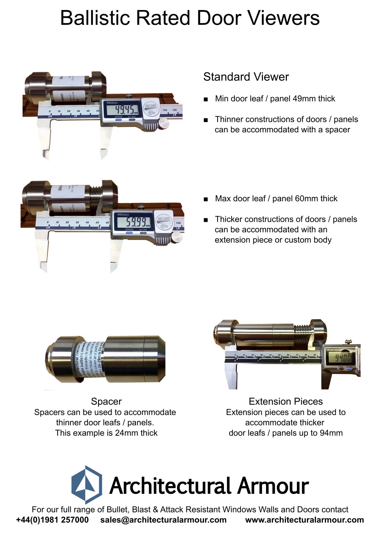 bullet resistant door viewer page 2