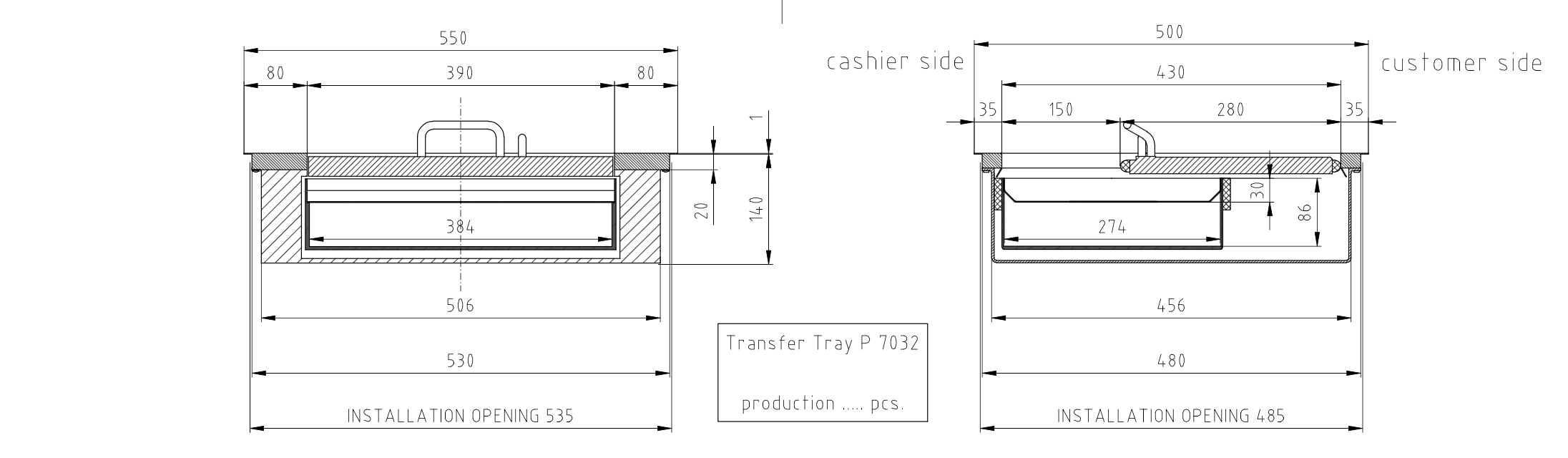 EN1522/3 FB4 Tray