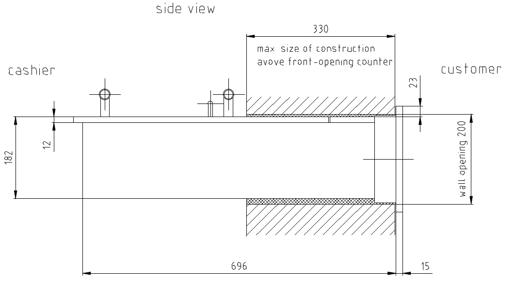 Fire Rated Transaction Tray