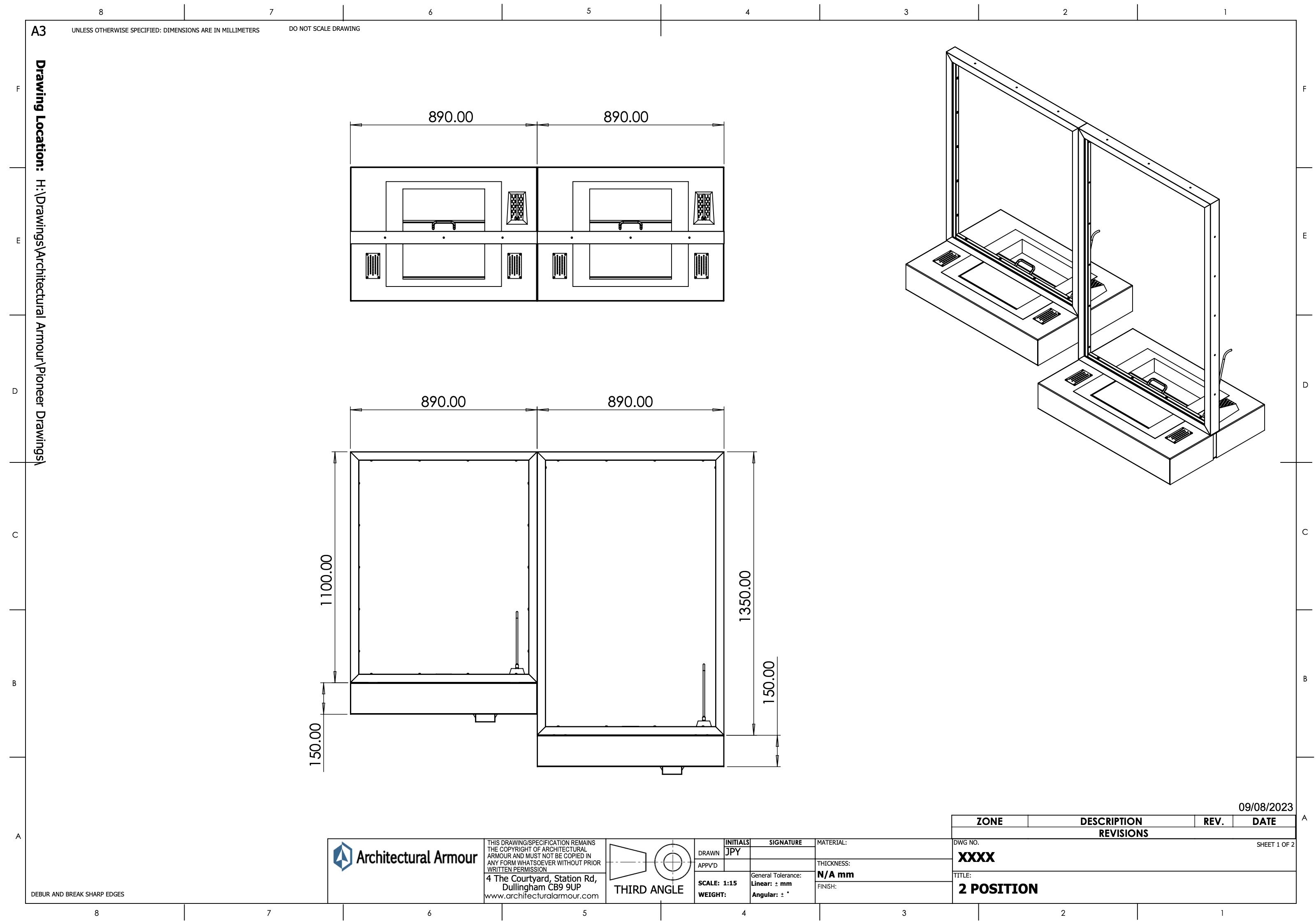 2 Position Transaction Window DDA and Standing