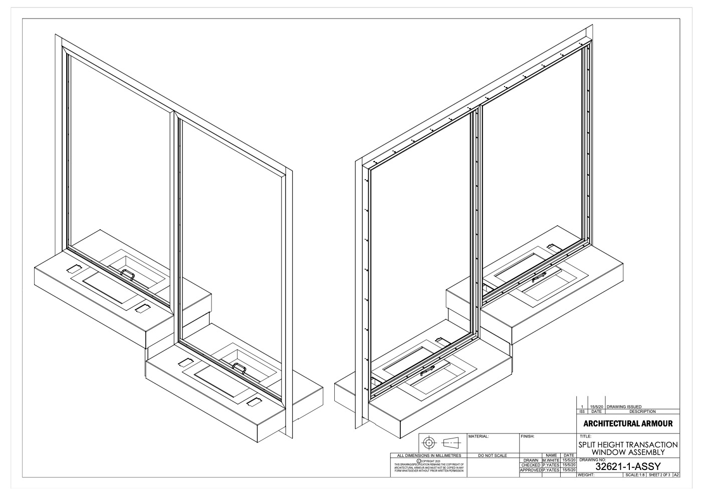 2 Position Physical Attach Counter/Screen