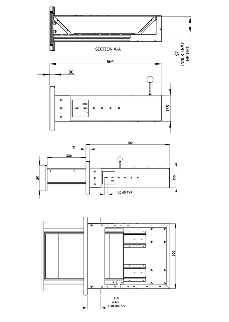 Guard House Transaction Window FB6 Drawer