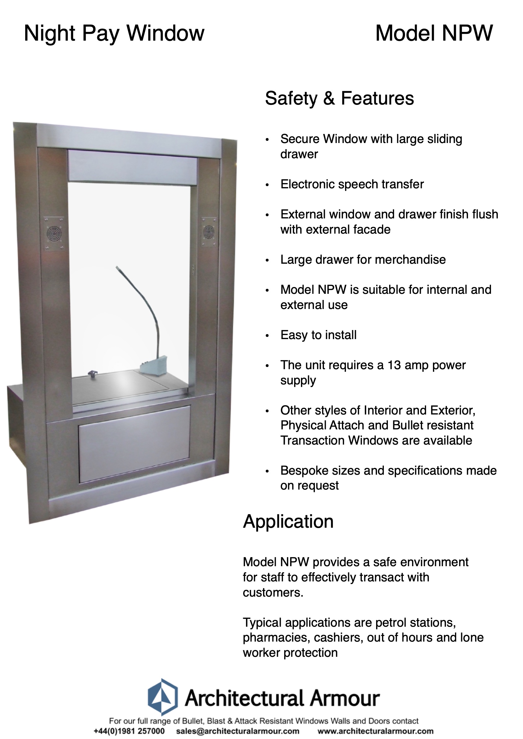 Night Pay Window