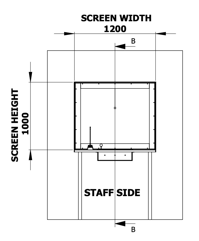 EN1522/3 FB6 Guardhouse Transaction Window