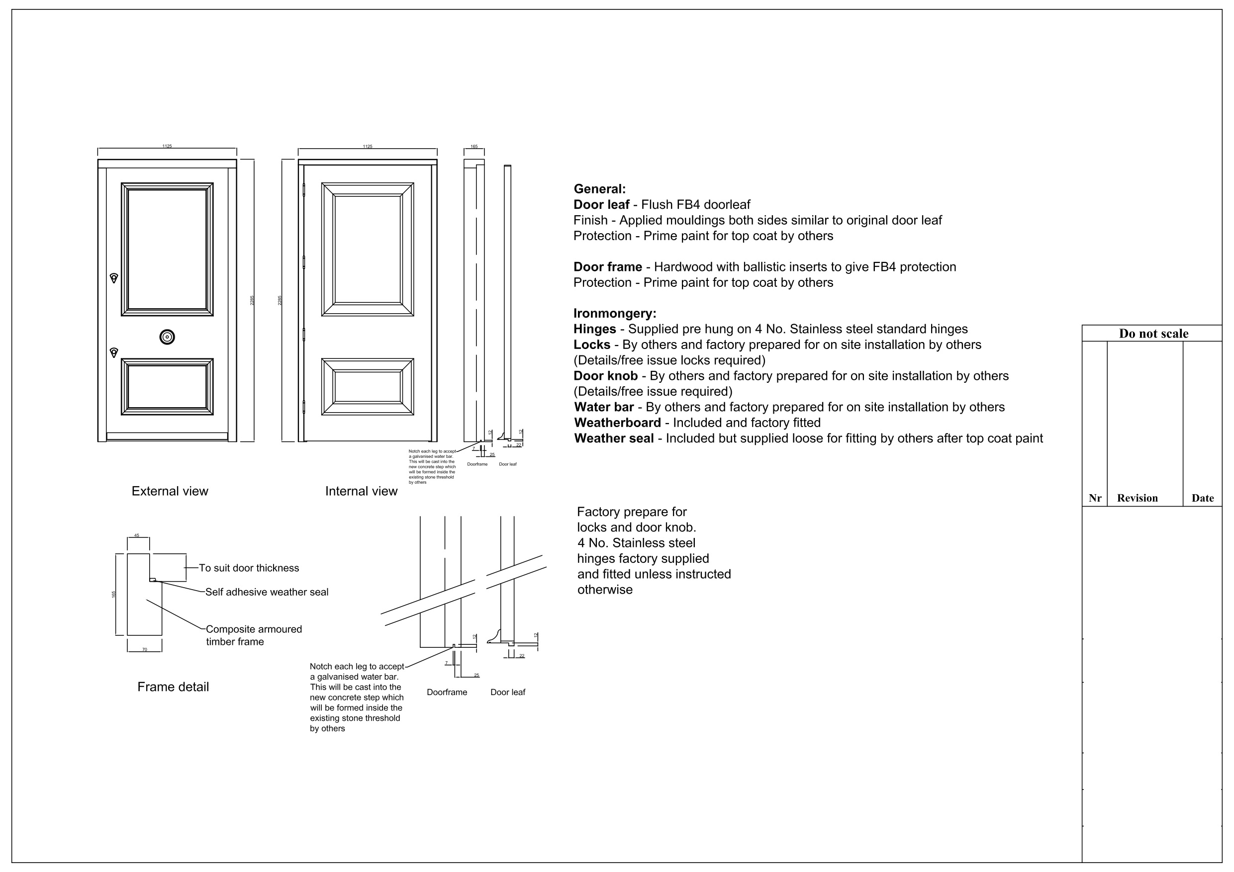 heritage door drawing