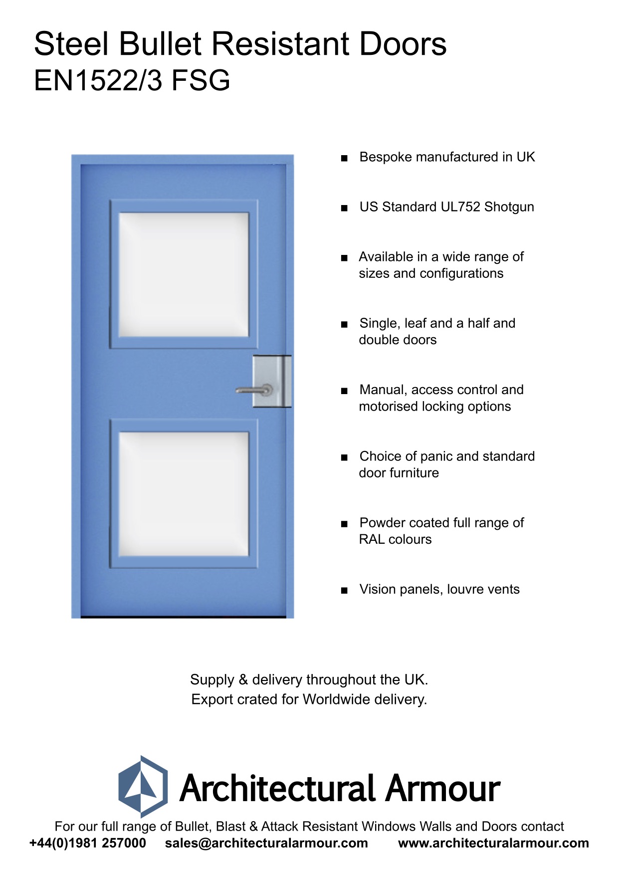 Bullet-proof-Steel-Door-Vision-Panels-EN1522-3-FSG