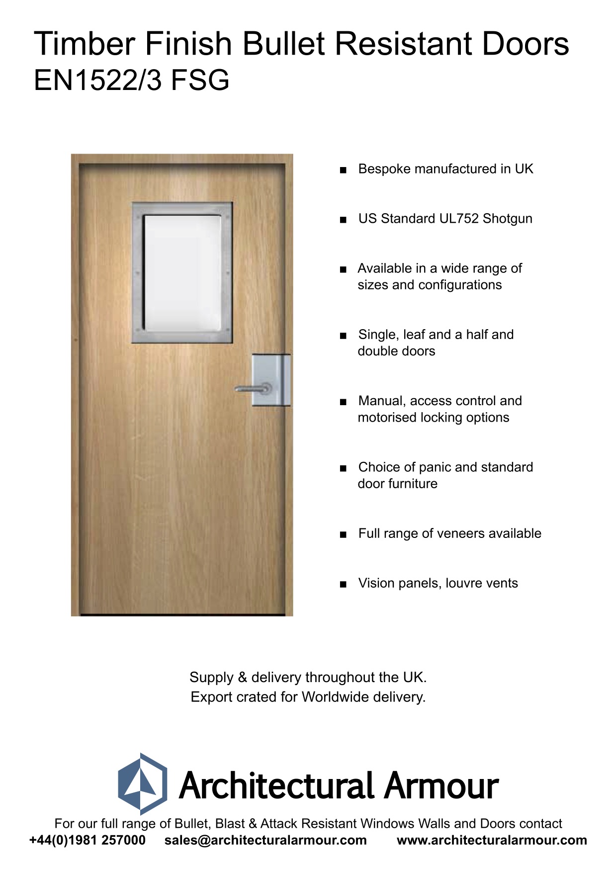 EN1522-3-FSG-Vision-Panel-Bullet-Resistant-Timber-Finish-Door