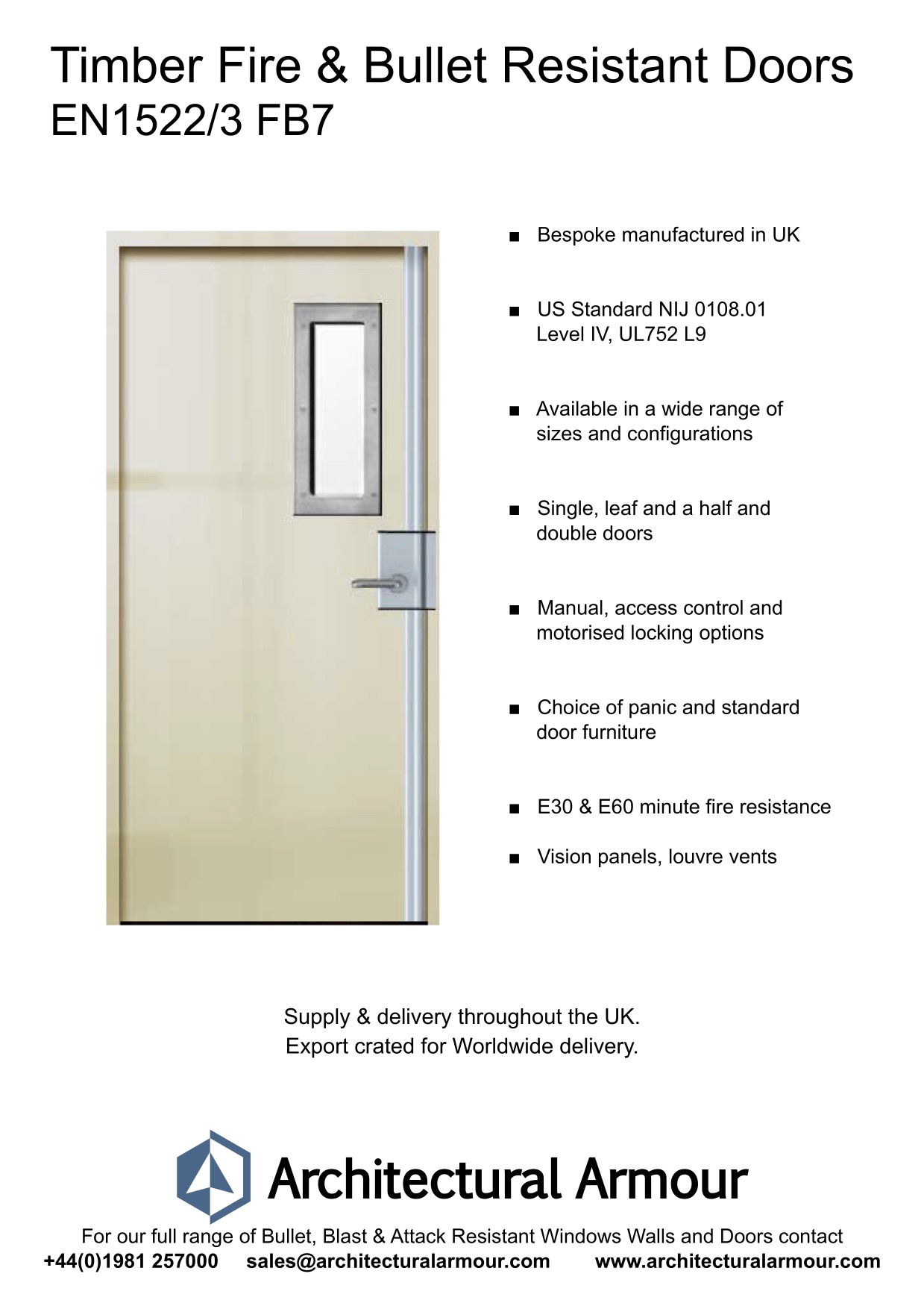 EN1522-3-FB7-Single-Slim-Vision-Panel-Fire-and-Bullet-Resistant-Timber-Door