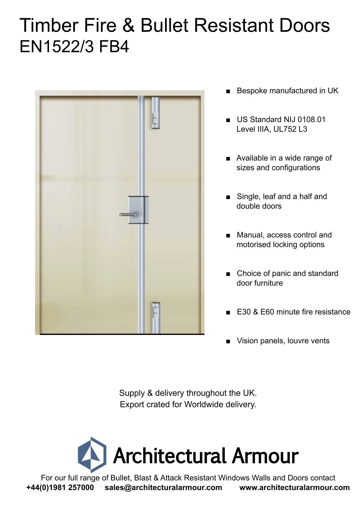 Fire-Resistant-and-Bullet-Resistant-EN1522-3-FB4-Timber-Doors