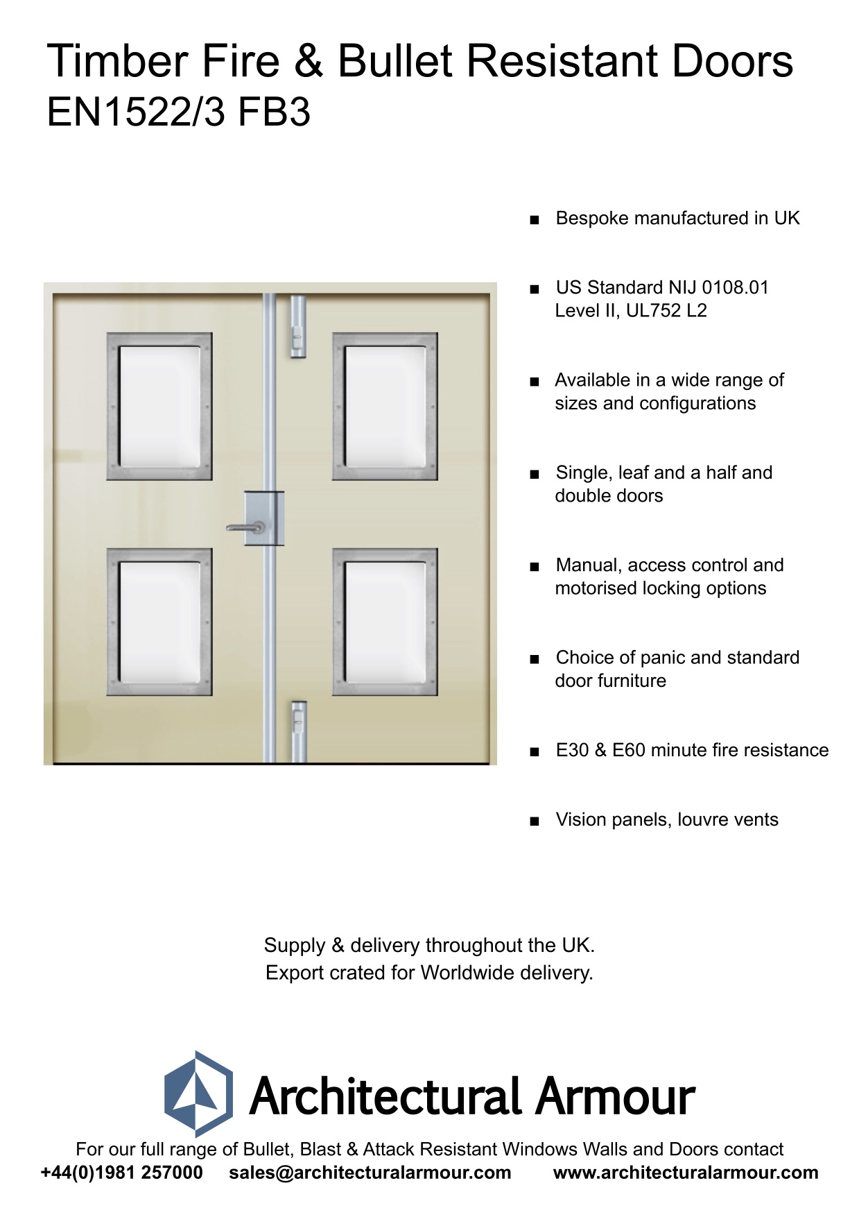 Fire-and-Bullet-Resistant-EN1522-3-FB3-Timber-Doors-Vision-Panels-BR3