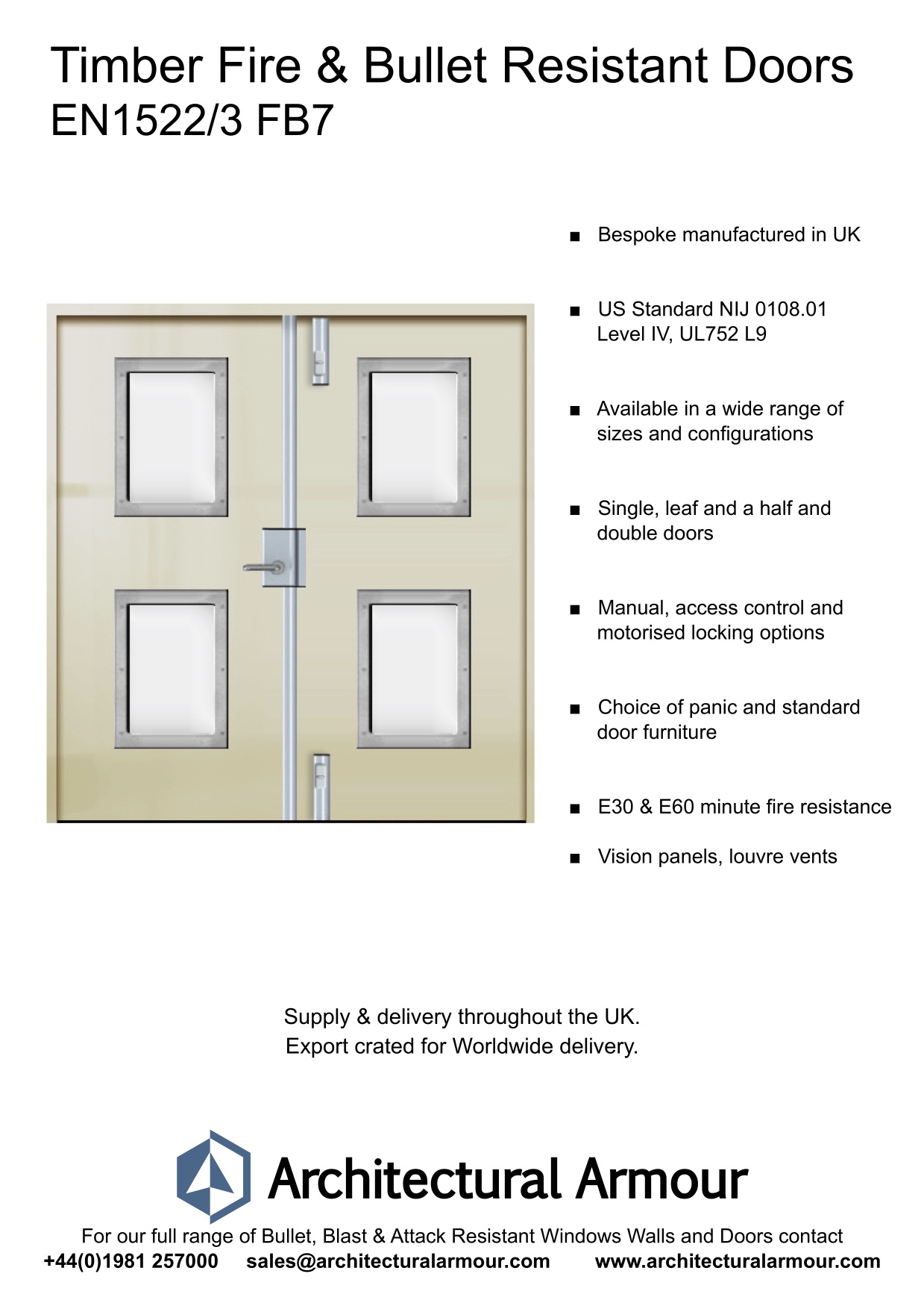 Fire-and-Bullet-Resistant-EN1522-3-FB7-Timber-Doors-Vision-Panels-BR7