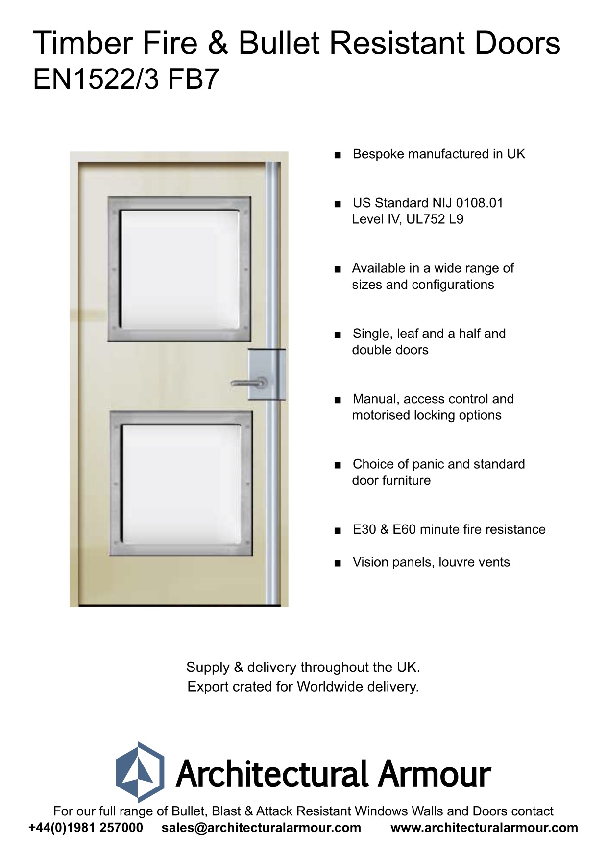 Fire-and-Bullet-proof-EN1522-3-FB7-Timber-Door-Vision-Panels-BR7