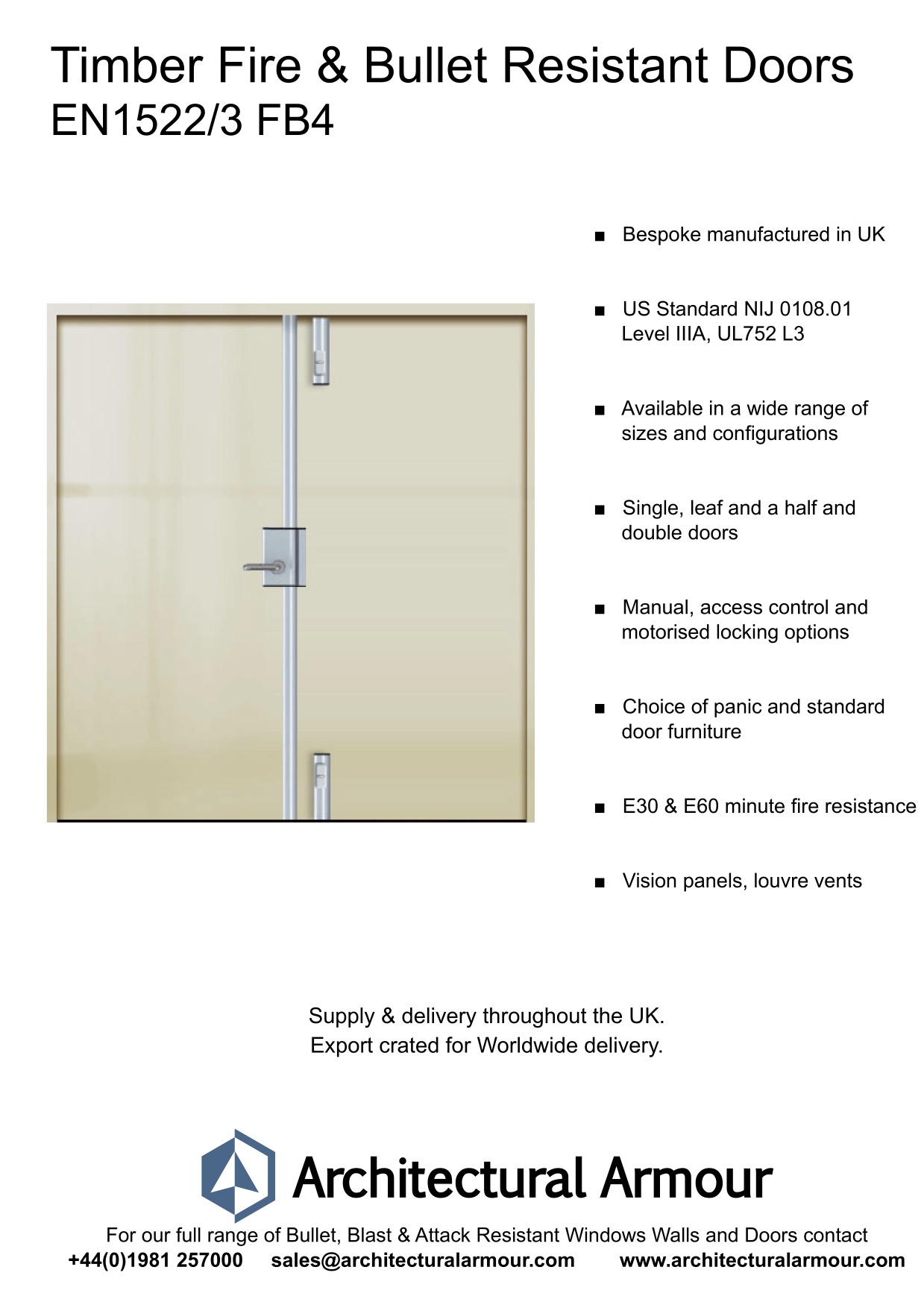 Fire-resistant-and-Bulletproof-Timber-Double-Doors-UK-EN1522-3-FB4
