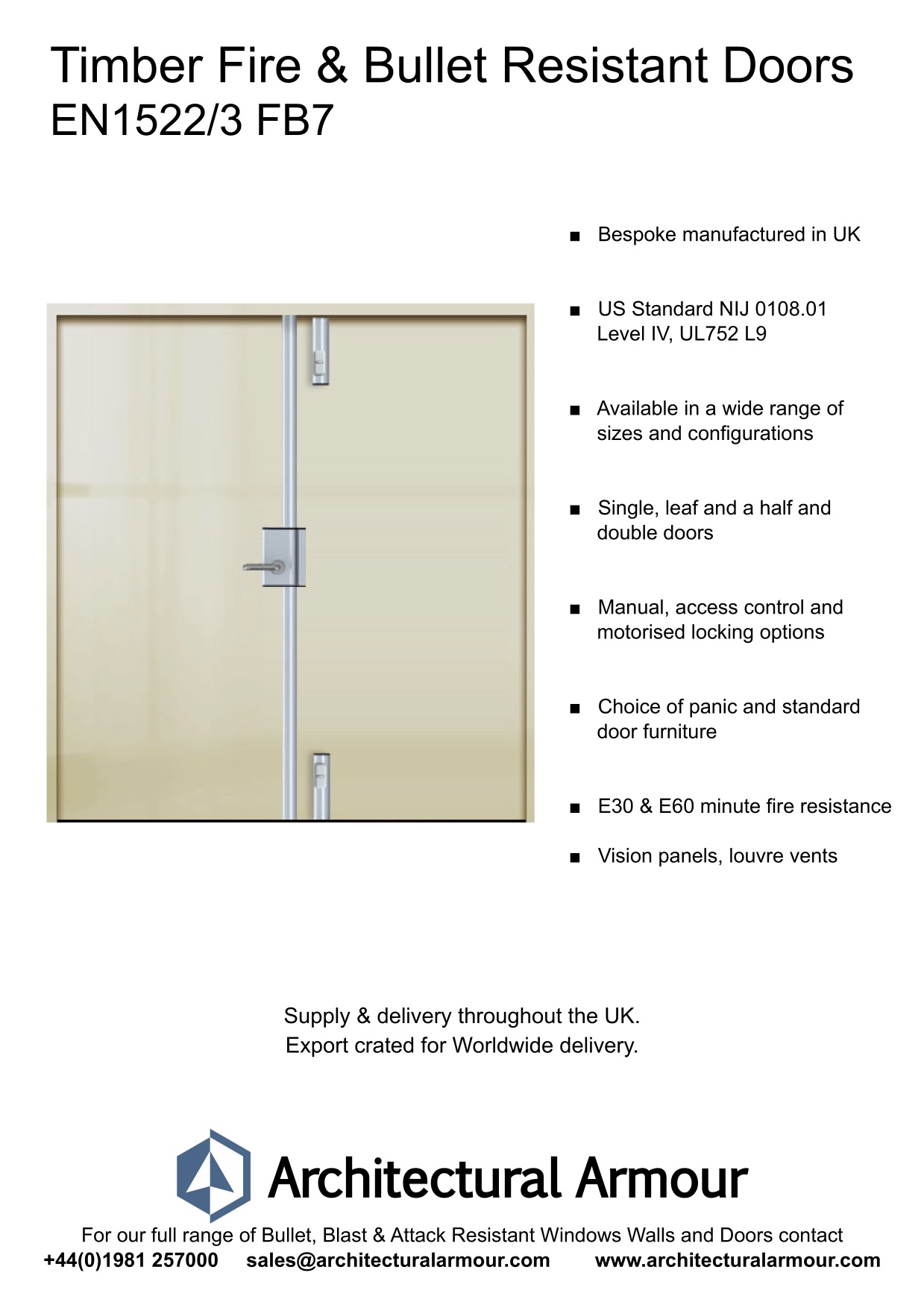 Fire-resistant-and-Bulletproof-Timber-Double-Doors-UK-EN1522-3-FB7
