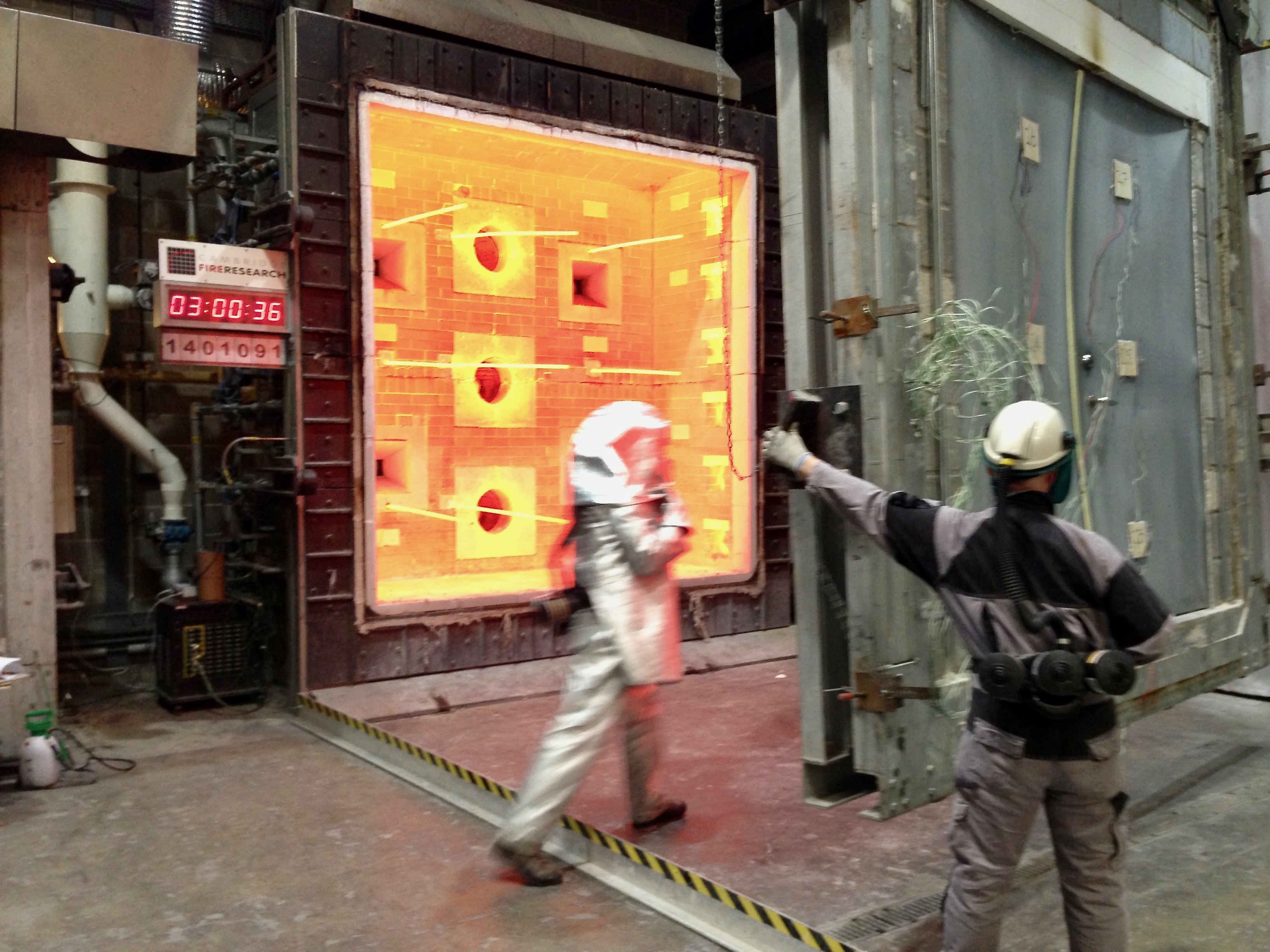 Bullet Resistant Door Fire Test